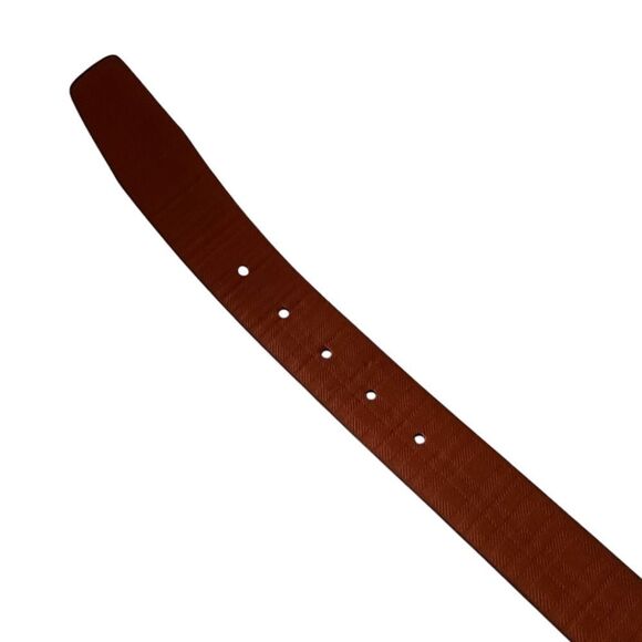 Boconi Leather Dress Belt Men's Size 36 Navy Blue Made In Nashville TN USA - Picture 4 of 15